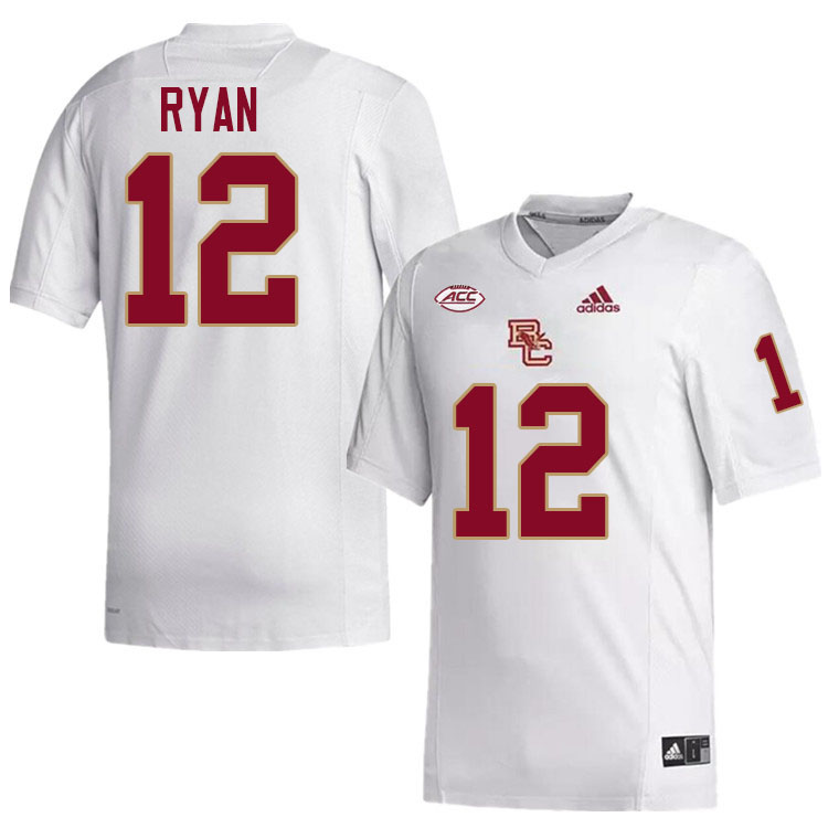 Matt Ryan Jersey,#12 Matt Ryan Boston College Eagles Football Jersey,Uniforms-White